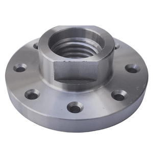 Flange Nut M10 Metric 18mm Height CNC Machined Polished Round Head Fully <b>Threaded</b> Right Hand General Industry Use - Product Image 2