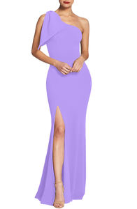 Meilleures ventes Robes <span class=keywords><strong>de</strong></span> soirée longues à volants à une épaule <span class=keywords><strong>de</strong></span> haute qualité et élégantes - Product Image 3