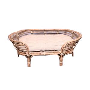 Canapé long de haute qualité pour salon, meubles personnalisés, chaise de jardin en rotin tressé à la main pour terrasse extérieure, restaurant, espace de réception. - Product Image 1