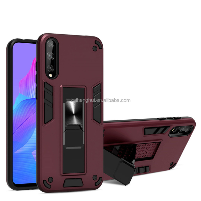 Wholesale Popular Hand Strap Rugged 2 in 1 TPU PC Shockproof Clear Matte Protective Mobile Phone Case for VIVO Y20I Y20S Y11S