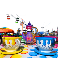 Meilleur prix : Tasse à café rotative Ride-6 en acier et fibre de verre pour centre commercial et centre de divertissement familial