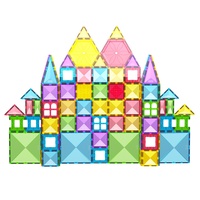 Bloques Magnéticos para Niños, Juguetes Educativos STEM Montessori, Juguetes de Aprendizaje Creativo de Plástico Seguro, Venta al por Mayor