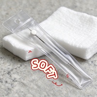 Pochette transparente refermable en EVA avec fermeture éclair, sac d'emballage long avec trou de suspension, logo personnalisé imprimé offset, pour rangement de cosmétiques et fards à joues