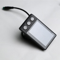 S866 LCD-Display für E-Bike E-Scooter Wasserdichter 5-Pin SM-Anschluss Multifunktionales Bedienfeld Mit Verlängertem Kabel Zubehör