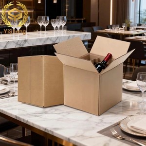 Caja de Vino Corrugada Personalizada al por Mayor con Logotipo, Caja de Embalaje para Botellas con Separador, <span class=keywords><strong>Porta</strong></span> Botellas de Vino de 4/6/8 Botellas con Divisiones para Exportación - Product Image 3