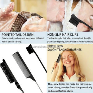 Brosse à Barbe pour <span class=keywords><strong>Homme</strong></span> en Bois et Poils de Sanglier, Brosse de Toilettage pour Moustache, Brosse Incurvée en Poils de Sanglier pour Coiffage à l'Huile - Product Image 3