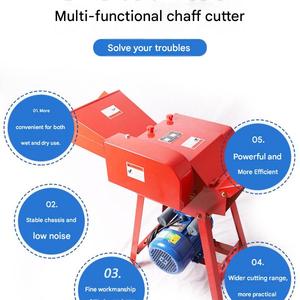 Machine à hacher le fourrage électrique avec trémie d'alimentation pour la coupe de l'herbe et des tiges de maïs - Product Image 2