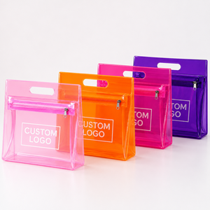 Custom Printing Logo Waterproof PVC Packing <b>Make</b> <b>Up</b> <b>Bag</b> Portable Pouch PVC Cosmetic <b>Bag</b> With Zipper - Product Image 1
