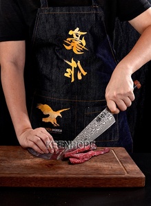 KEENHOPE High-end fatto a mano 83 strati in acciaio damasco VG10 Core 8 pollici coltello da Chef Ebonywood Amboynawood Burl manico coltelli da cucina