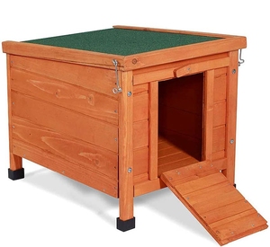 Puppies Outdoor Wood Weatherproof Outside Wooden Puppy Houses pet box dog crate