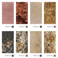 Feuilles de placage en pierre véritable rustique d'automne revêtement mural en quartzite ardoise translucide pierre perméable à la lumière naturelle Flexible mince