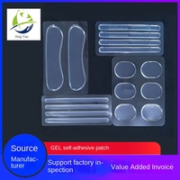 Autocollant de pied Anti-abrasion en Silicone Transparent autocollant de barre sans talon pour Massage Anti-douleur ensemble de pédicure en PU demi-taille