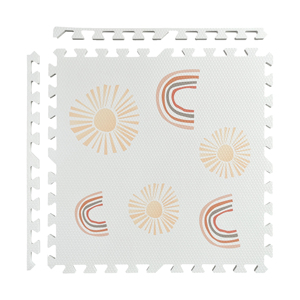 Tapete de Juego de Espuma ABST para Niños y Bebés con Colores Sólidos, 6 Piezas Encajables con Bordes, Surtido - Product Image 2