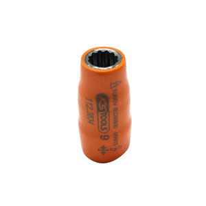 Enchufe cromado aislado de 1000V de 3/8 pulgadas, 12 puntos, 9mm, grado DIY hexagonal para mantenimiento y reparación, soporte OEM personalizable - Product Image 1