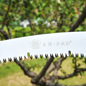 Curved Garden Hand Saw 350mm High Carbon Steel Blade Orange Handle For Fruit Trees Pruning - Product Image 4