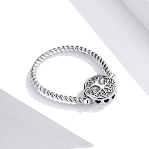 Nuovo gli uomini e le donne <span class=keywords><strong>anello</strong></span> <span class=keywords><strong>della</strong></span> parete dell'albero di <span class=keywords><strong>vita</strong></span> di 925 <span class=keywords><strong>anello</strong></span> in <span class=keywords><strong>argento</strong></span> girevole creativo retrò <span class=keywords><strong>anello</strong></span> SCR667 - Product Image 4