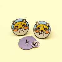 Épinglette personnalisée en métal époxy, badge à logo personnalisé, épingle ronde plaquée pour cadeau d'entreprise