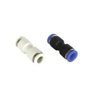 Unie Straight One Touch Zwart 4/6/8/10/12/16Mm Pu Penumatic Buis fittings Quick Push Connector