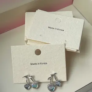 Carte d'emballage de bijoux personnalisée Cartes d'affichage de bijoux personnalisées collier de cartes, carte d'emballage de boucles d'oreilles