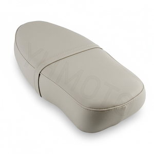 Beige Retro <b>Seat</b> <b>Bench</b> Sitzbank with Aluminum Trim for Simson Schwalbe KR51/1 Star SR4-2 for Ost DDR - Product Image 4