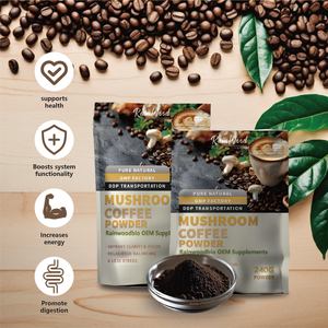 مسحوق مستخلص قهوة فطر رينوود 10 في <span class=keywords><strong>1</strong></span>، مكمل عضوي بتقنية OEM، مزيج مسحوق مستخلص عرف الأسد وريشي وشييتاكي - Product Image 2