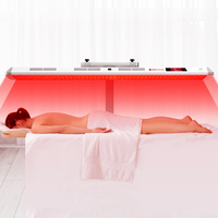 Lit de luminothérapie infrarouge à commande vocale, LED rouge 660nm 850nm, panneau de luminothérapie à 7 ondes pour le traitement de la beauté de la peau