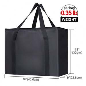 Custom Nonwoven Cooler Bag Travel Picnic Non Woven Thermal Bag Wine Cooler Bag Double for Women School Kids Food - Product Image 2