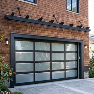 Villa moderne <span class=keywords><strong>motorisée</strong></span> avec structure en acier fini, protection contre les intempéries, écran en fibre de verre/verre organique/verre trempé, <span class=keywords><strong>garage</strong></span> sectionnel - Product Image 4