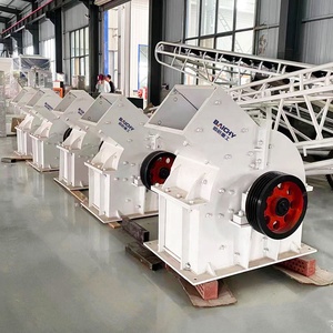 Mini trituradora de mineral de hierro dorado de bajo precio, trituradora de martillo de piedra de grava de granito a pequeña escala, trituradora de molino de martillo PC400x300 - Product Image 2