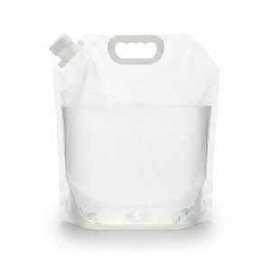 Bolsa de plástico flexible para envasado de líquidos con boquilla, de grado alimenticio, con logotipo personalizado, de 2L, 3L y 5L. - Product Image 1