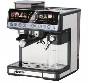 <span class=keywords><strong>Cafetière</strong></span> automatique Newle 20 bars en acier inoxydable, contrôle numérique <span class=keywords><strong>programmable</strong></span>, auto-nettoyante, <span class=keywords><strong>capacité</strong></span> 3 tasses, usage domestique - Product Image 2