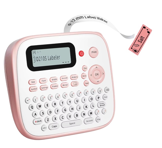 D1000 Portable Thermal Label Printing Desktop Label Printer Thermal Transfer Printer Wireless Keyboard Printer