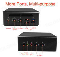 Eglobal – Mini PC Portable AMD Quad core DDR4, 32 go avec 512 go, MME, 5 Ports USB, Mini ordinateur de jeu Linux