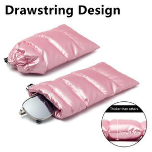 Estuche para gafas suave, colorido, algodón, bolsas para teléfono móvil hinchadas, funda acolchada gruesa, bolsa para joyería, pulsera, gafas de sol - Product Image 5