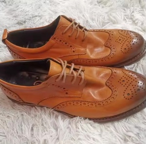 Zapatos Oxford de cuero para hombre, zapatos de cuero originales de Italia, zapatos de cuero de Bangladesh - Product Image 1