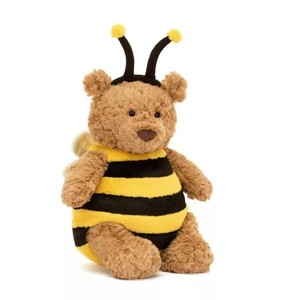 Muñeco <span class=keywords><strong>de</strong></span> Peluche Súper Lindo Estilo Instagram, Osito Barcelona con Bata, Juguete Relajante para Bebés, Relleno <span class=keywords><strong>de</strong></span> Algodón PP, para Edades <span class=keywords><strong>de</strong></span> 8 a 13 Años - Product Image 1