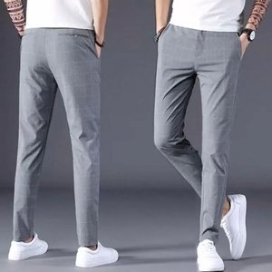 Pantalon de survêtement cargo pour homme à fond ouvert en polaire Pantalon décontracté en sergé de coton avec cordon de serrage Taille élastique Pantalon chino avec poches - Product Image 4