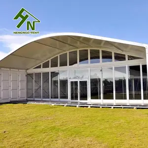 Top Quality Arc Roof Sports Tent Party Wedding Tents Trade Show Tent Glass with Beautiful Decorations