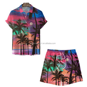 Camicia da spiaggia da uomo con camicia hawaiana traspirante da fornitore di fabbrica camicia floreale da uomo su misura - Product Image 2