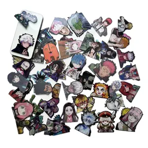 100 Stijlen Stickers Sticker Jojos Tokyo Ghoul Slam Dunk Spy Family Rem Death Note Sexy Anime 3d Holografische Gradiënt Autostickers