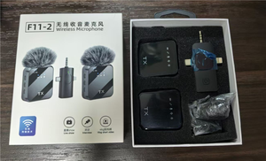 F11-2 Wireless Microphone Connector 3 in 1 Hands Free <strong>Reporting</strong> Wireless Lapel Microphone for Mobile Phone <strong>Street</strong> Interview - Product Image 2