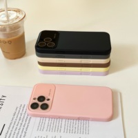 Coque Magnétique Antichoc en TPU+PC avec Protection d'Objectif et Grande Fenêtre, Motif Personnage de Dessin Animé, Couleur Unie pour iPhone 17 Air 16 15 14 13 12 Pro Max