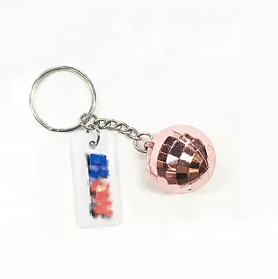 חג המולד סיטונאי קידום מתנה דיסקו כדור keychain