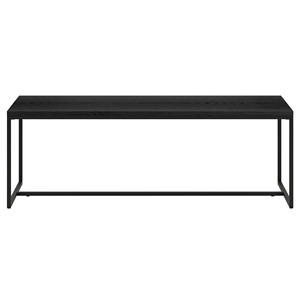 HMS 47 \ "classico tavolino nero metallo rettangolo TV Stand tavolo da tè per soggiorno o casa Hotel Set mobili classici - Product Image 1