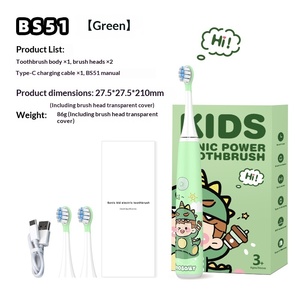 Cepillo de <span class=keywords><strong>Dientes</strong></span> Eléctrico Inteligente para Niños con Control de Presión, Cerdas Suaves, Protección Envolvente de Silicona, Impermeable - Product Image 6