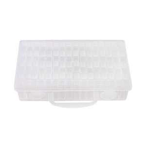 Transparent Storage Box 64 Compartment PP Plastic Desktop Organizer With Lid For Office Parts Storage - Product Image 1