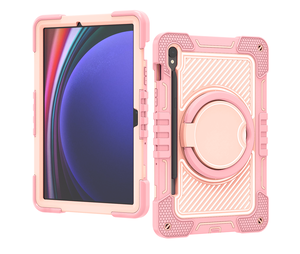 Étui de tablette robuste et portable pour Tab S9FE S10FE, support rotatif à 360 degrés, étui de protection absorbant les chocs - Product Image 4