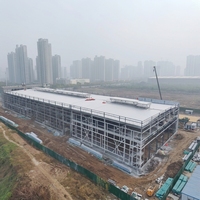 Edificio de Almacenamiento con Estructura de Acero Q355B, Solución de Almacén Industrial Personalizada con Gran Vano