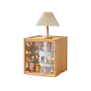 Meuble de rangement modulaire avec portes, bibliothèque sur pied pour figurines et livres - Product Image 5