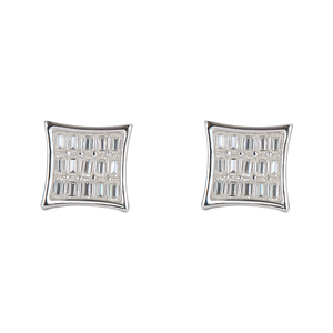 <span class=keywords><strong>Orecchini</strong></span> a Perno Quadrati in Moissanite <span class=keywords><strong>Argento</strong></span> Sterling 925 Taglio Rettangolare VVS Gioielli Minimalisti Ipoallergenici Regalo per Donne - Product Image 1
